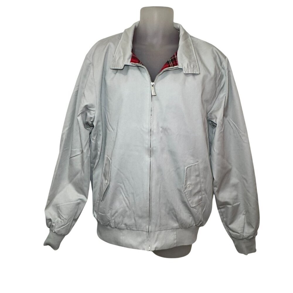 NWT Original Harrington Jacket Men's Size XXL Chest 48 Bone, Tartan Plaid Lining